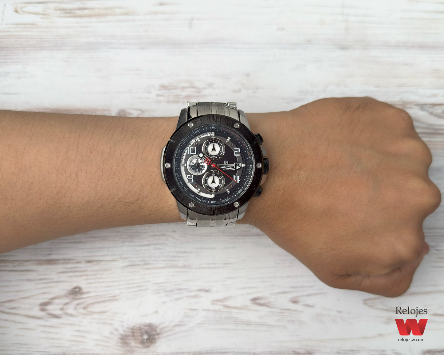 Reloj Naviforce Hombre Plateado NF8056-PLNE