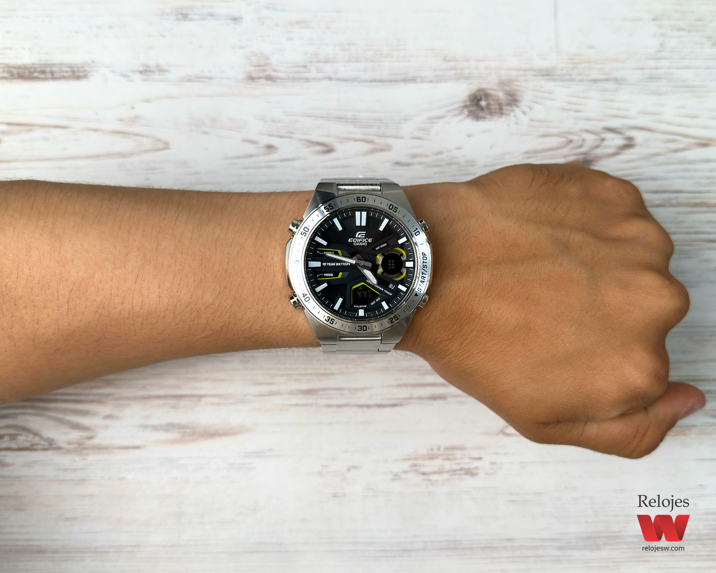 Reloj Casio Edifice Hombre Plateado EFV-C110D-1A3V