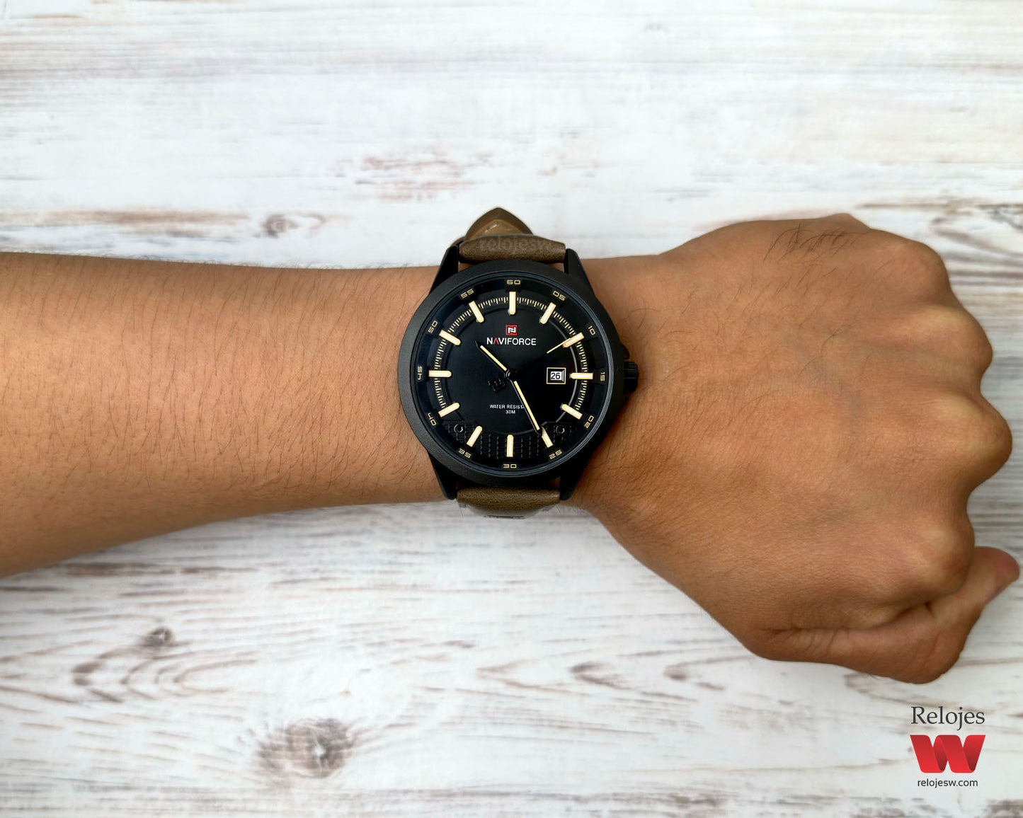 Reloj Naviforce Hombre Marrón Negro NF9248L-MANE