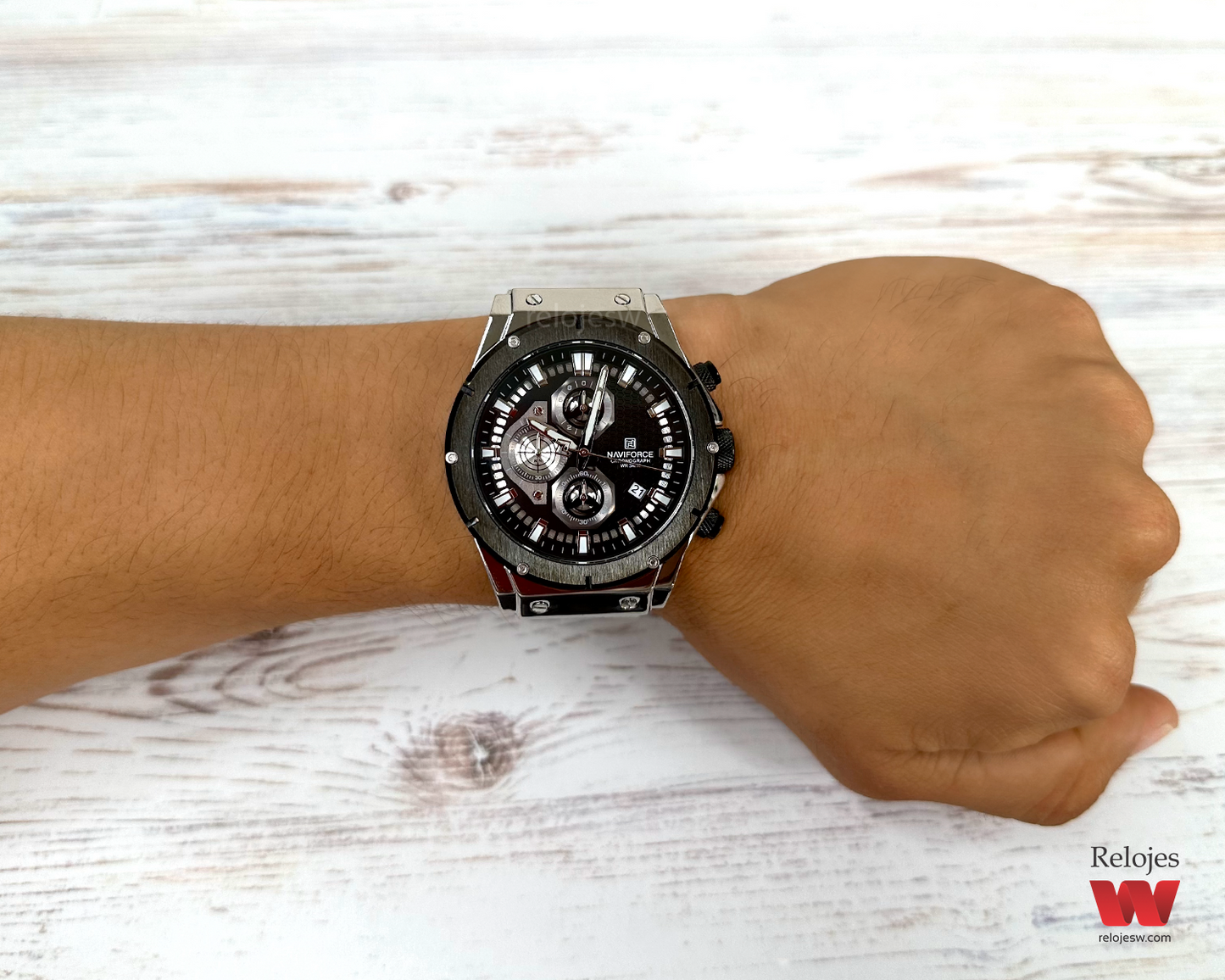 Reloj Naviforce Hombre NF8027S Plateado Negro