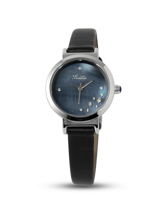 Reloj Scottie Mujer Negro Plateado 9078-NEAZ