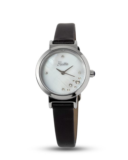 Reloj Scottie Mujer Negro Plateado 9078-NEBL
