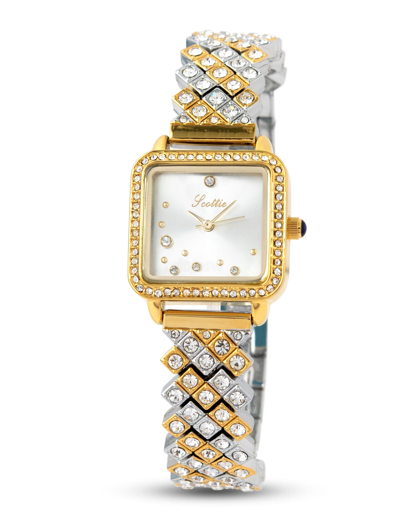 Reloj Scottie Mujer Plateado Dorado 9181-BI