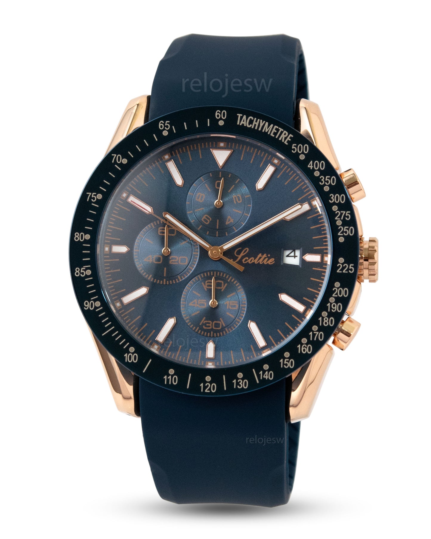 Reloj Scottie Hombre Azul Oro Rosa 9253-AZOR