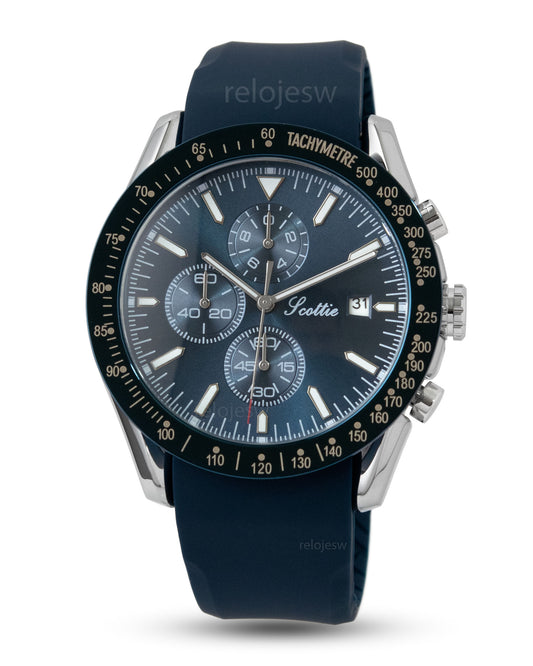 Reloj Scottie Hombre Azul Plateado 9253-AZPL