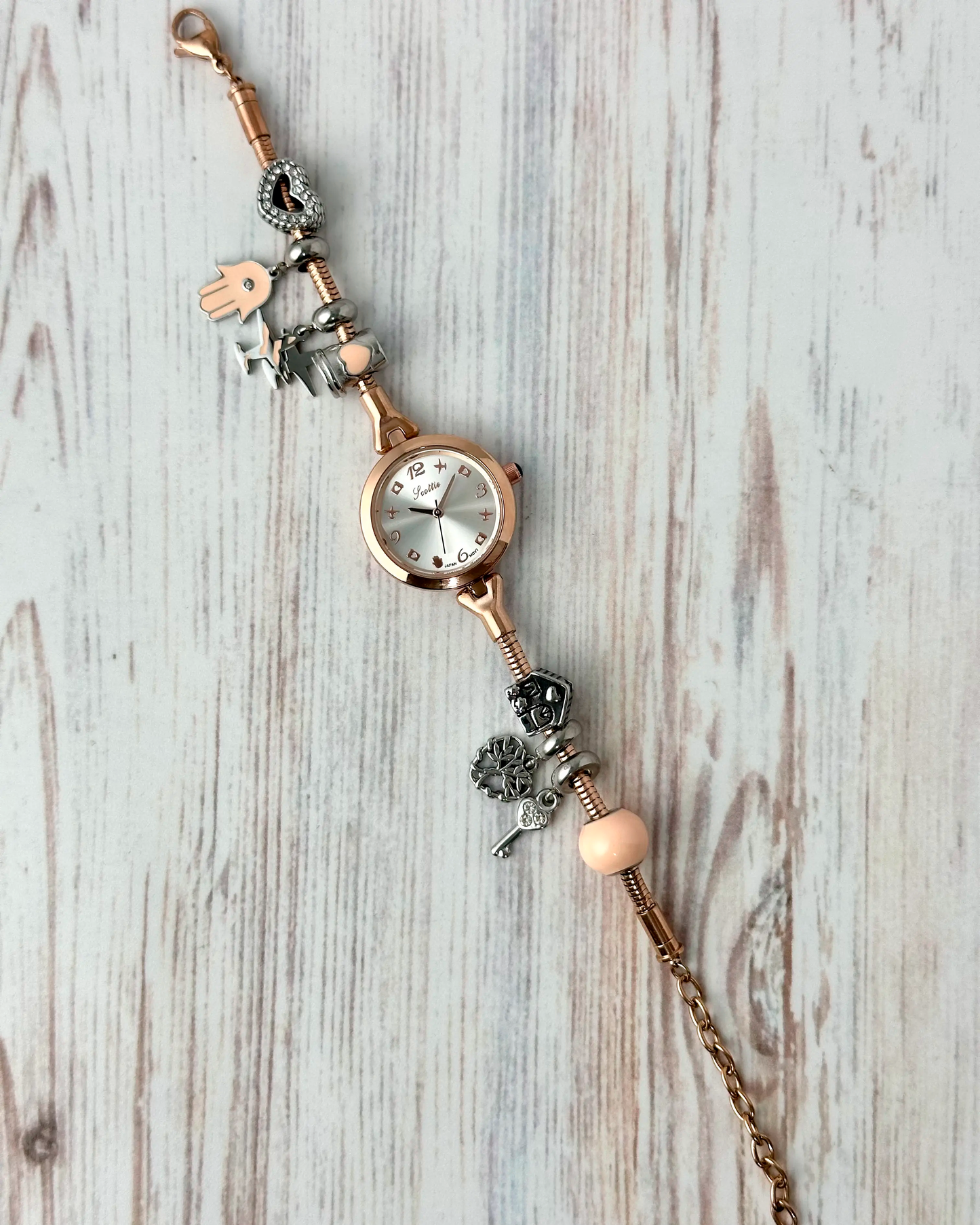 Reloj Scottie Mujer Oro Rosa Plateado 9346-OR