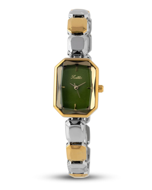 Reloj Scottie Mujer Plateado y Dorado 9610B-PLDOVE