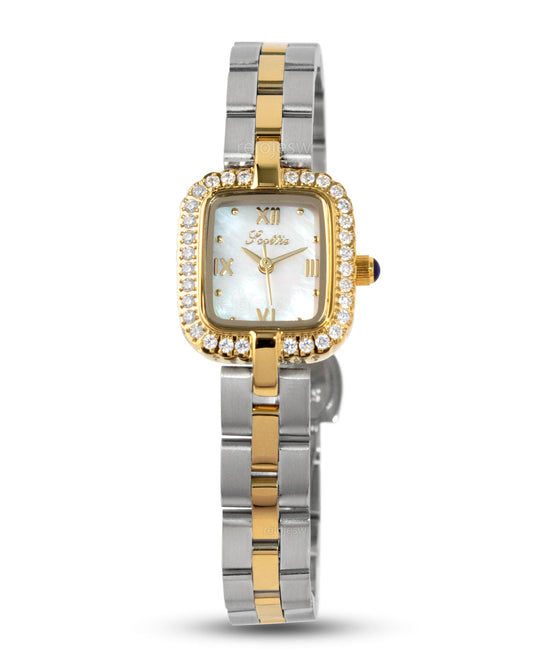 Reloj Scottie Mujer Plateado Dorado 9661-BI