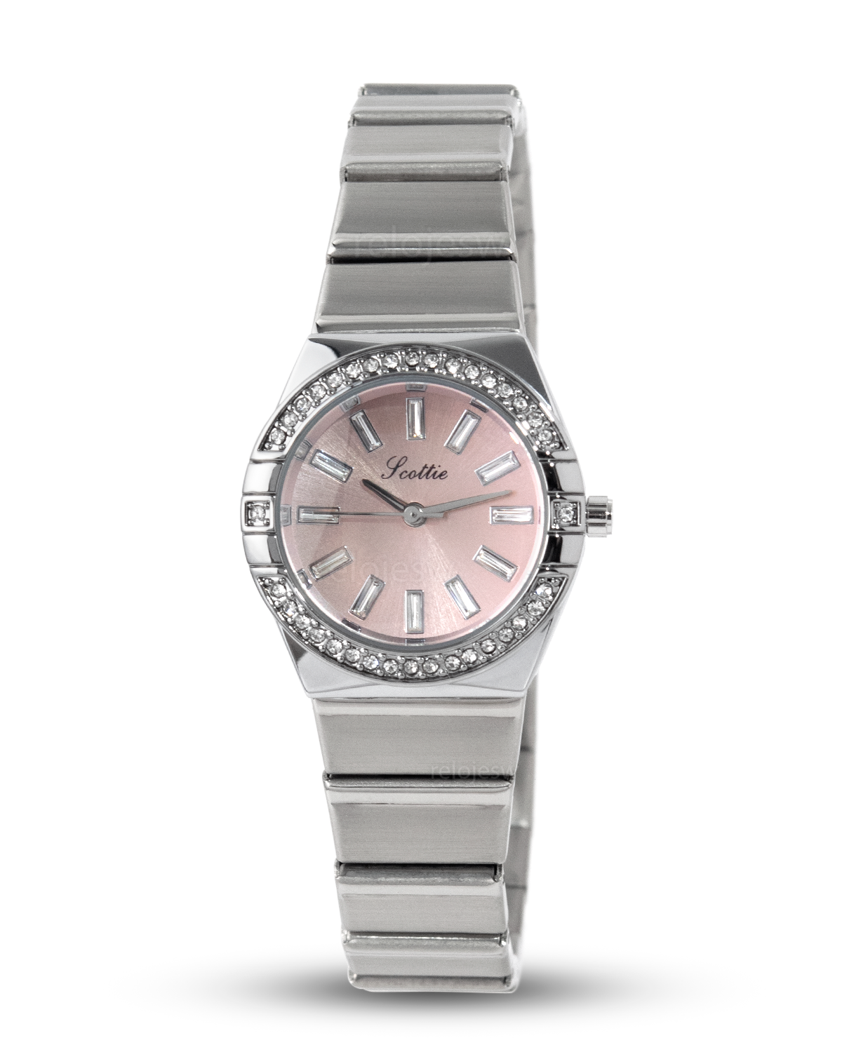 Reloj Scottie Mujer Plateado Rosado 9698-PLRS