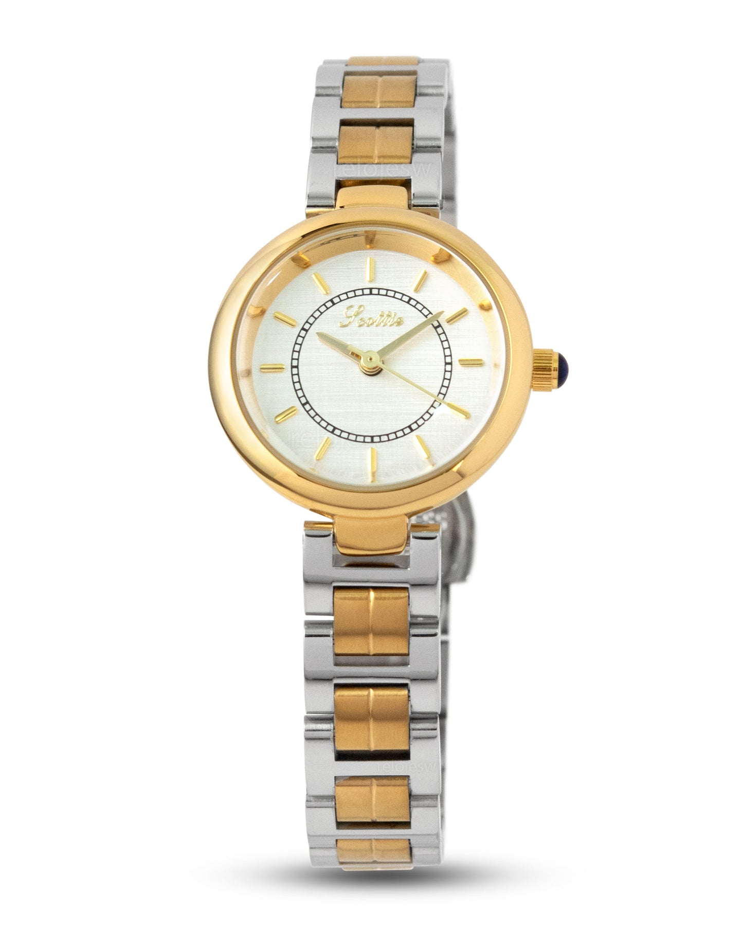 Reloj Scottie Mujer Plateado Dorado 9705-BI