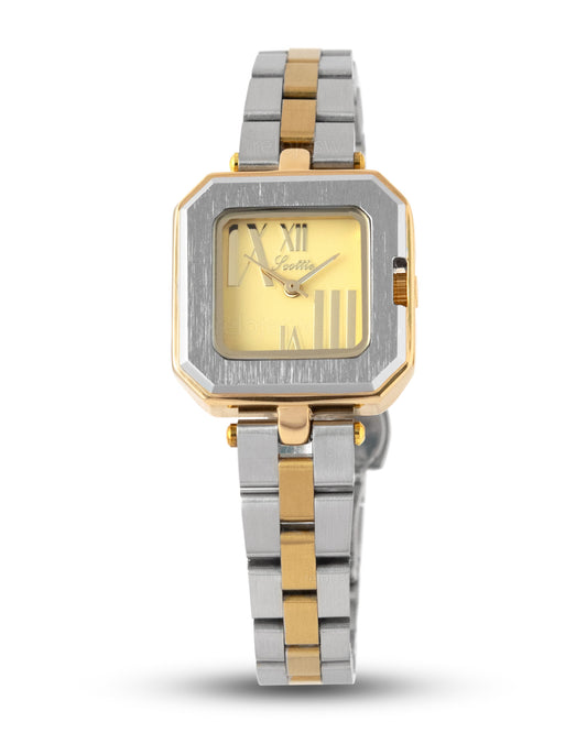 Reloj Scottie Mujer Plateado y Dorado 9721-BI