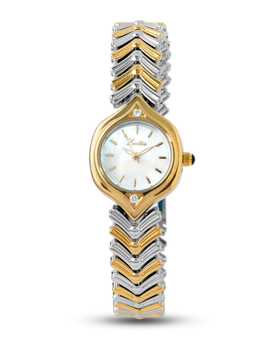 Reloj Scottie Mujer Plateado Dorado 9722-BI