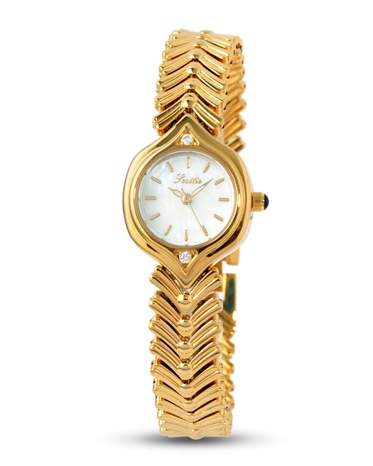 Reloj Scottie Mujer Plateado Dorado 9722-DO