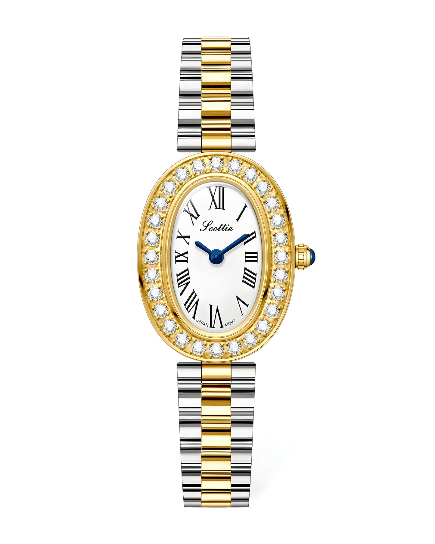 Reloj Scottie Mujer Plateado y Dorado 9780-BIBL