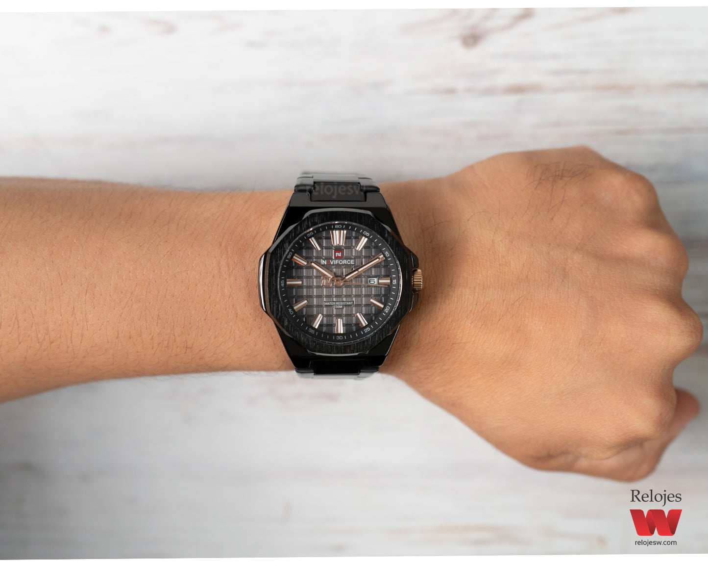 Reloj Naviforce Hombre Negro NF9258-NEOR