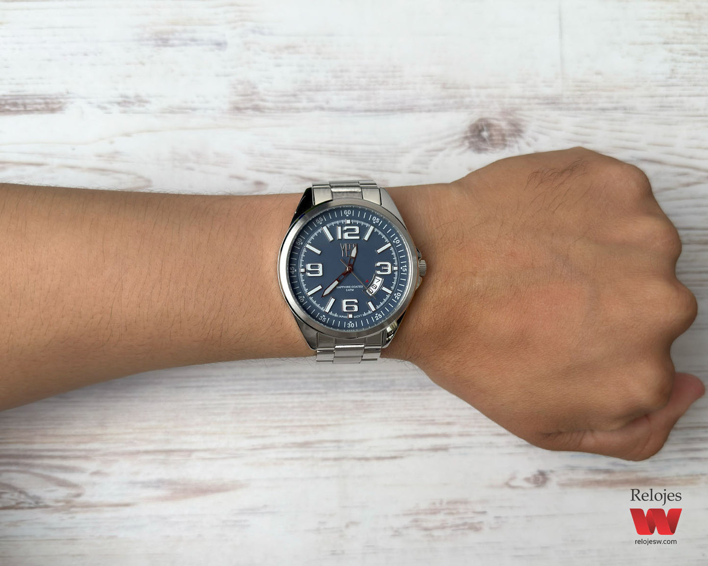 Reloj Yess Hombre Plateado Y24124G-3