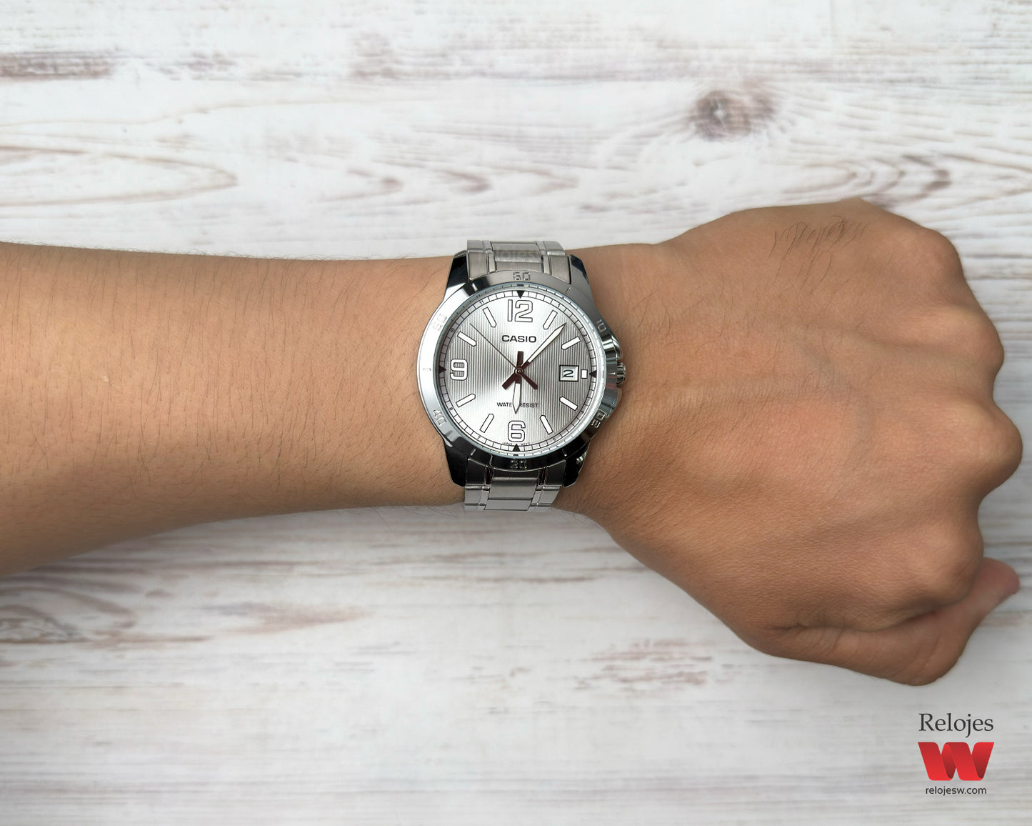 Reloj Casio Hombre Plateado MTP-V004D-7B2
