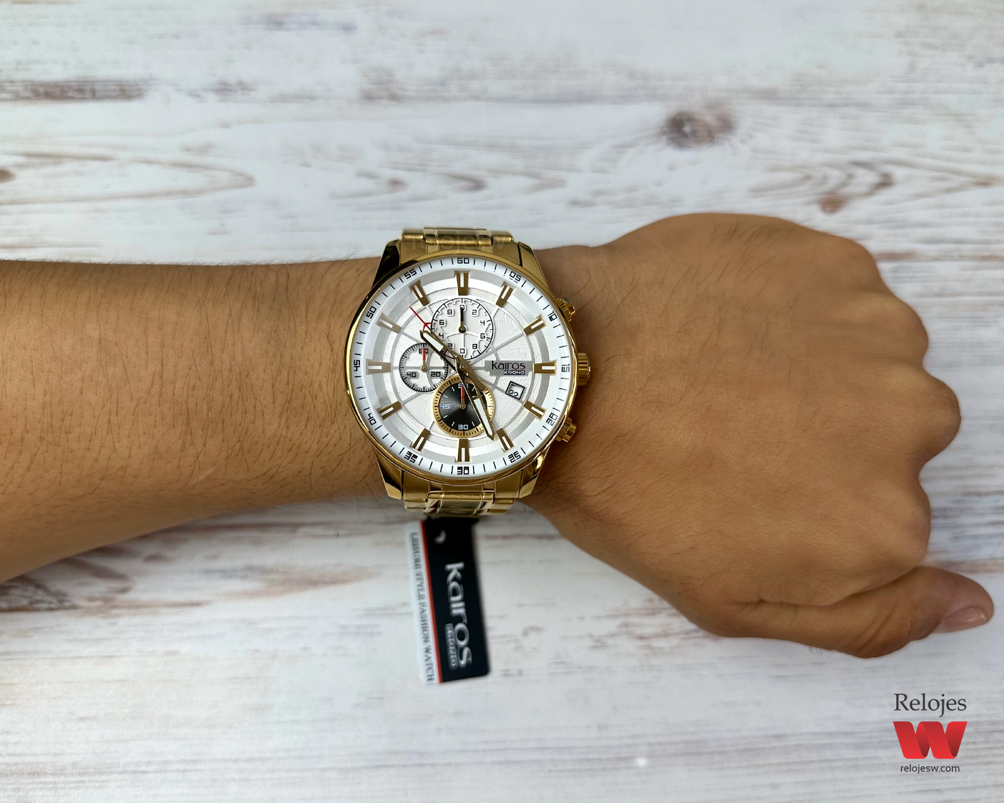 Reloj Kairos Hombre Dorado KR8362-7