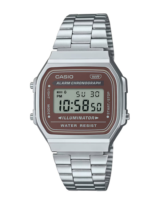 Reloj Casio Unisex Original Plateado A168WA-5AY