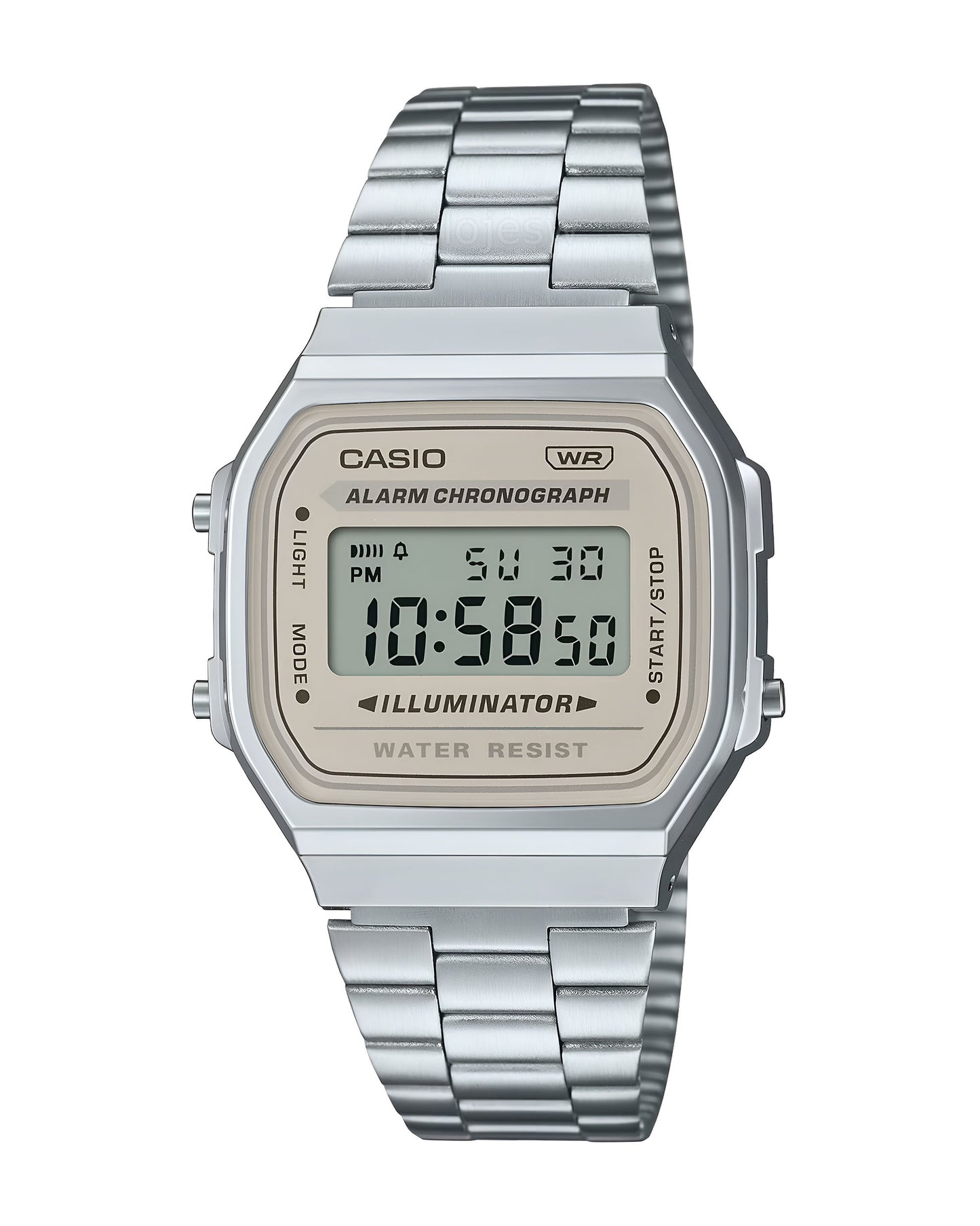 Reloj Casio Retro Mujer Plateado A168WA-8AY