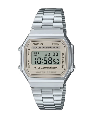 Reloj Casio Retro Mujer Plateado A168WA-8AY - Main Image