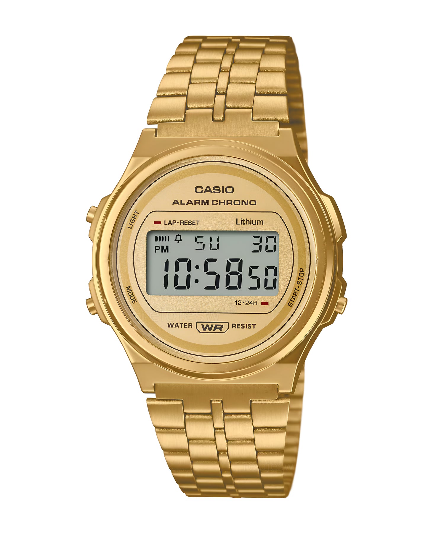 Reloj Casio Mujer Original Dorado A171WEG-9A