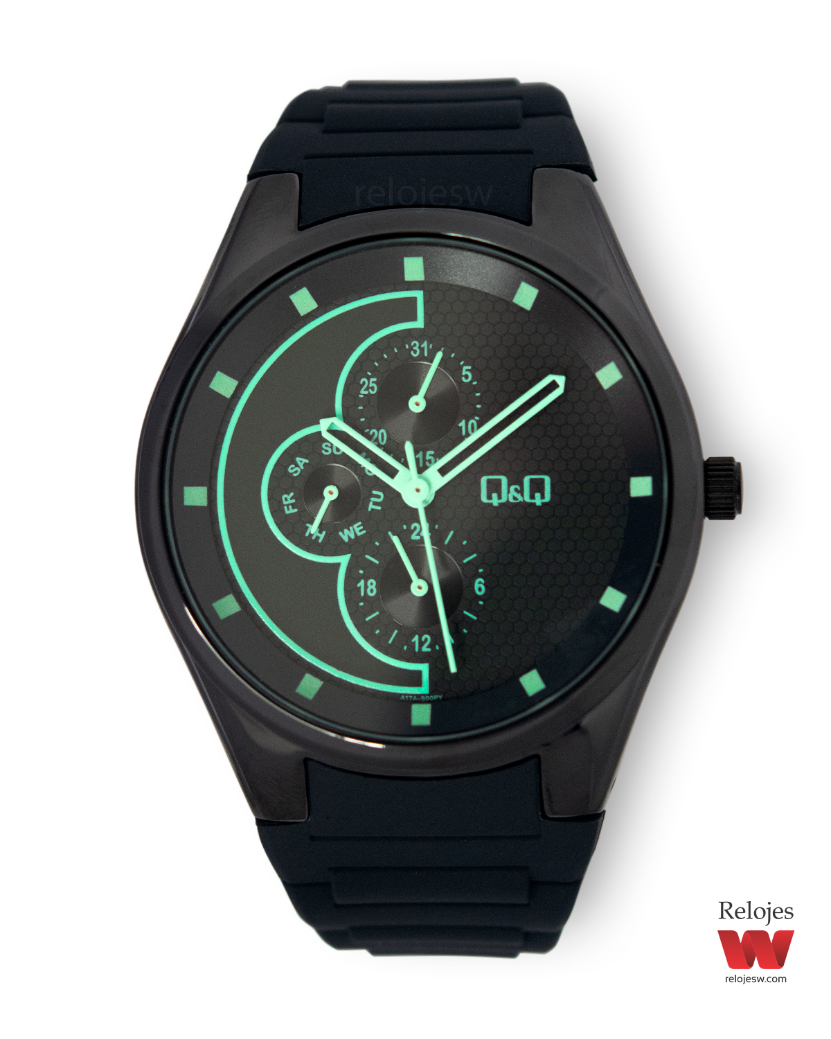 Reloj Q&Q Hombre Negro A17A500Y