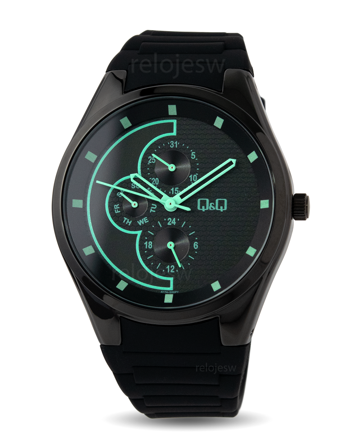 Reloj Q&Q Hombre Negro A17A500Y