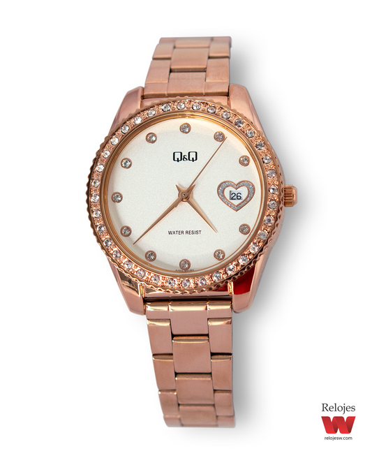 Reloj Q&Q Mujer Oro Rosa A19A501Y