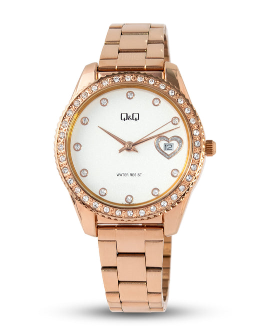 Reloj Q&Q Mujer Oro Rosa A19A501Y