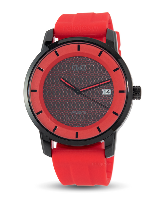 Reloj Q&Q Hombre Rojo Negro A20A501Y