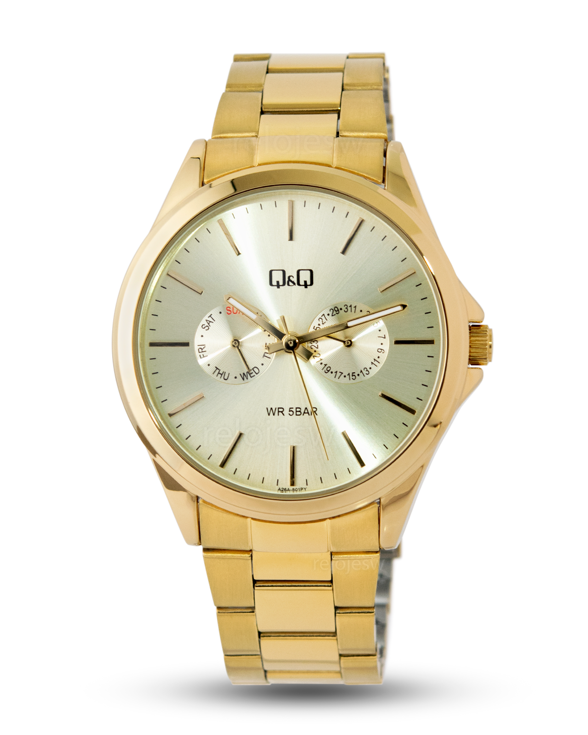 Reloj Q&Q Hombre Dorado A26A501Y