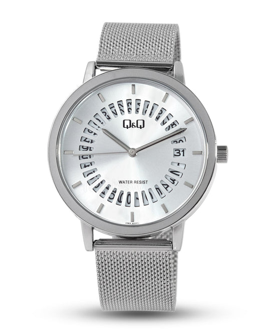 Reloj Q&Q Hombre Plateado A35A500Y