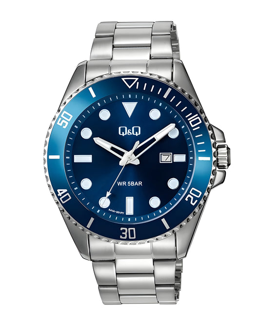 Reloj Q&Q Hombre Plateado A41A001Y