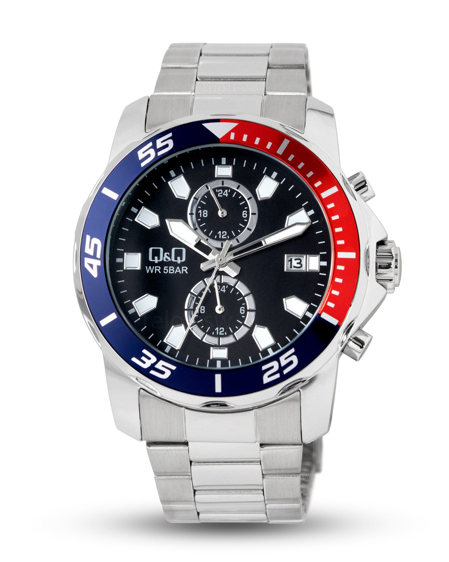 Reloj Q&Q Hombre Plateado A42A002Y