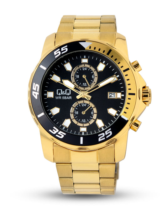 Reloj Q&Q Hombre Dorado A42A003Y