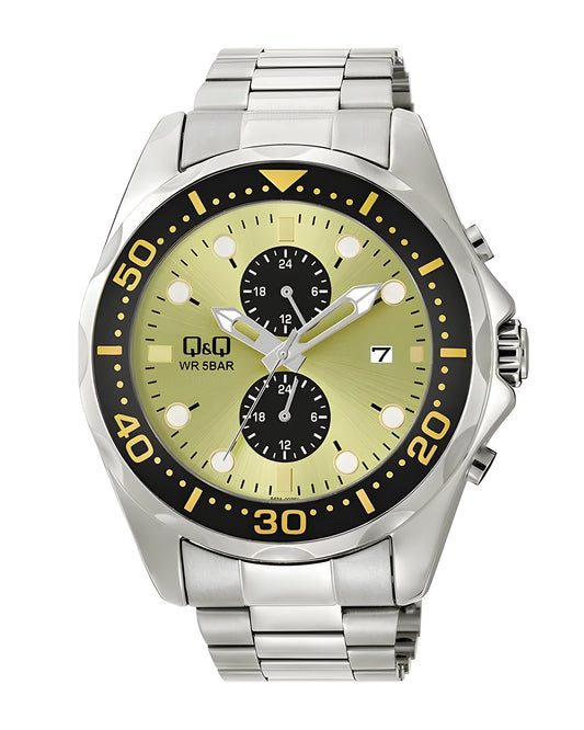 Reloj Q&Q Hombre Plateado A43A002Y