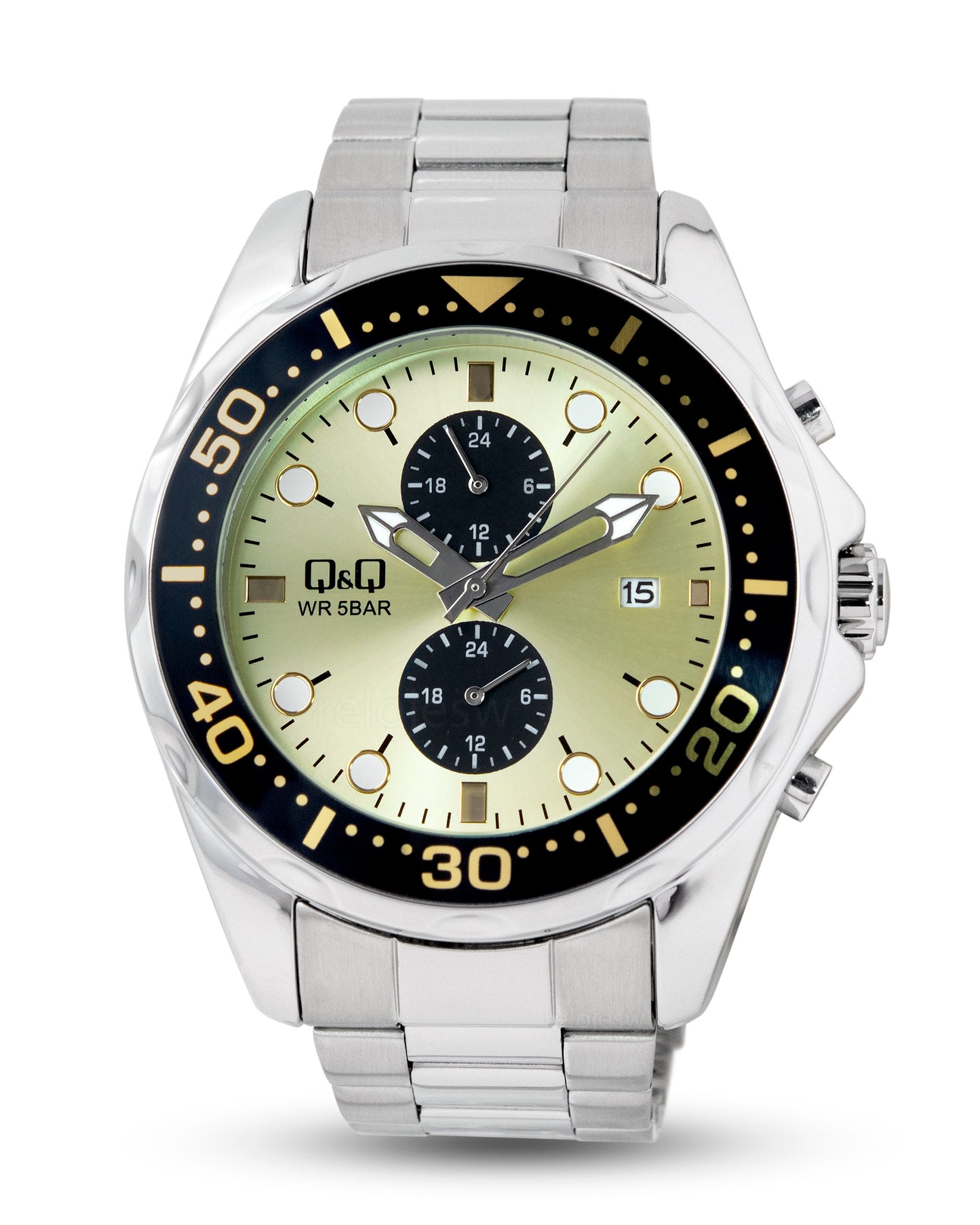 Reloj Q&Q Hombre Plateado A43A002Y