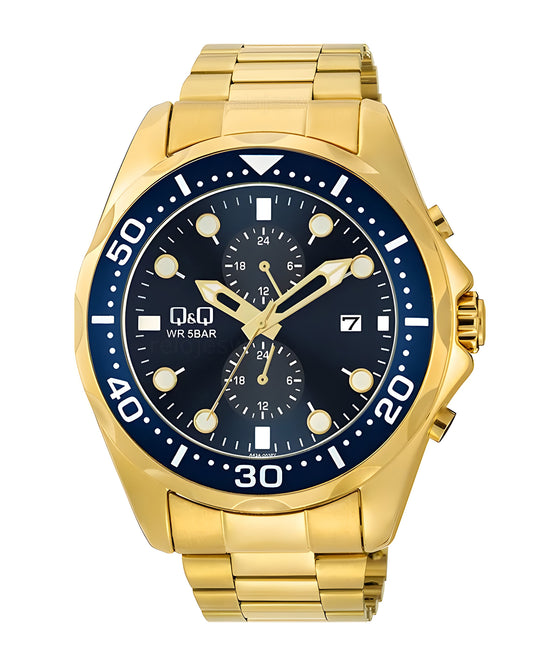 Reloj Q&Q Hombre Dorado A43A003Y
