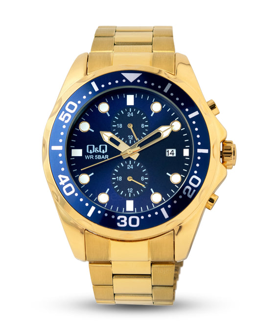 Reloj Q&Q Hombre Dorado A43A003Y