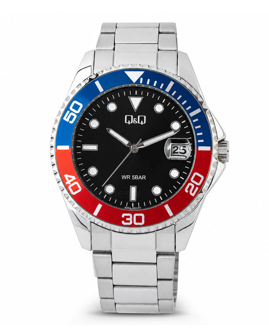 Reloj Q&Q Original Hombre Plateado A49A001Y