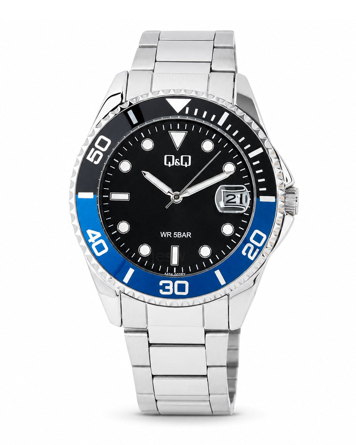 Reloj Q&Q Original Hombre Plateado A49A002Y