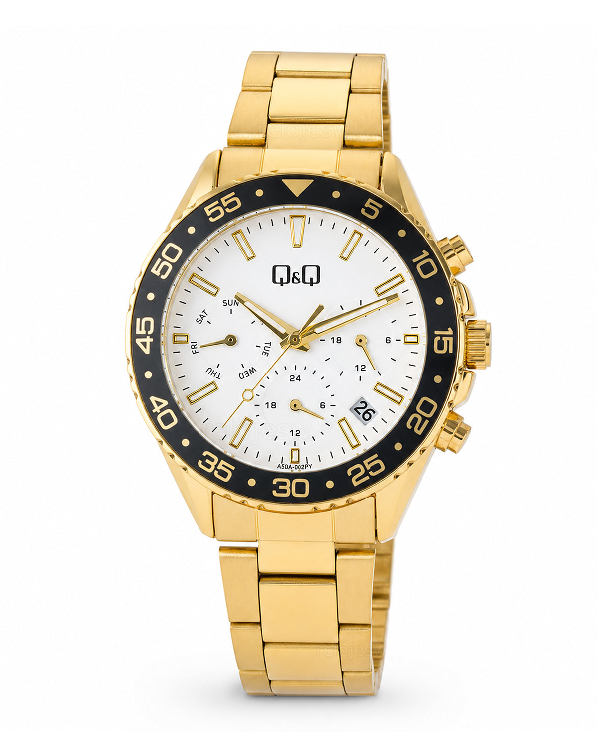 Reloj Q&Q Original Hombre Dorado A50A002Y