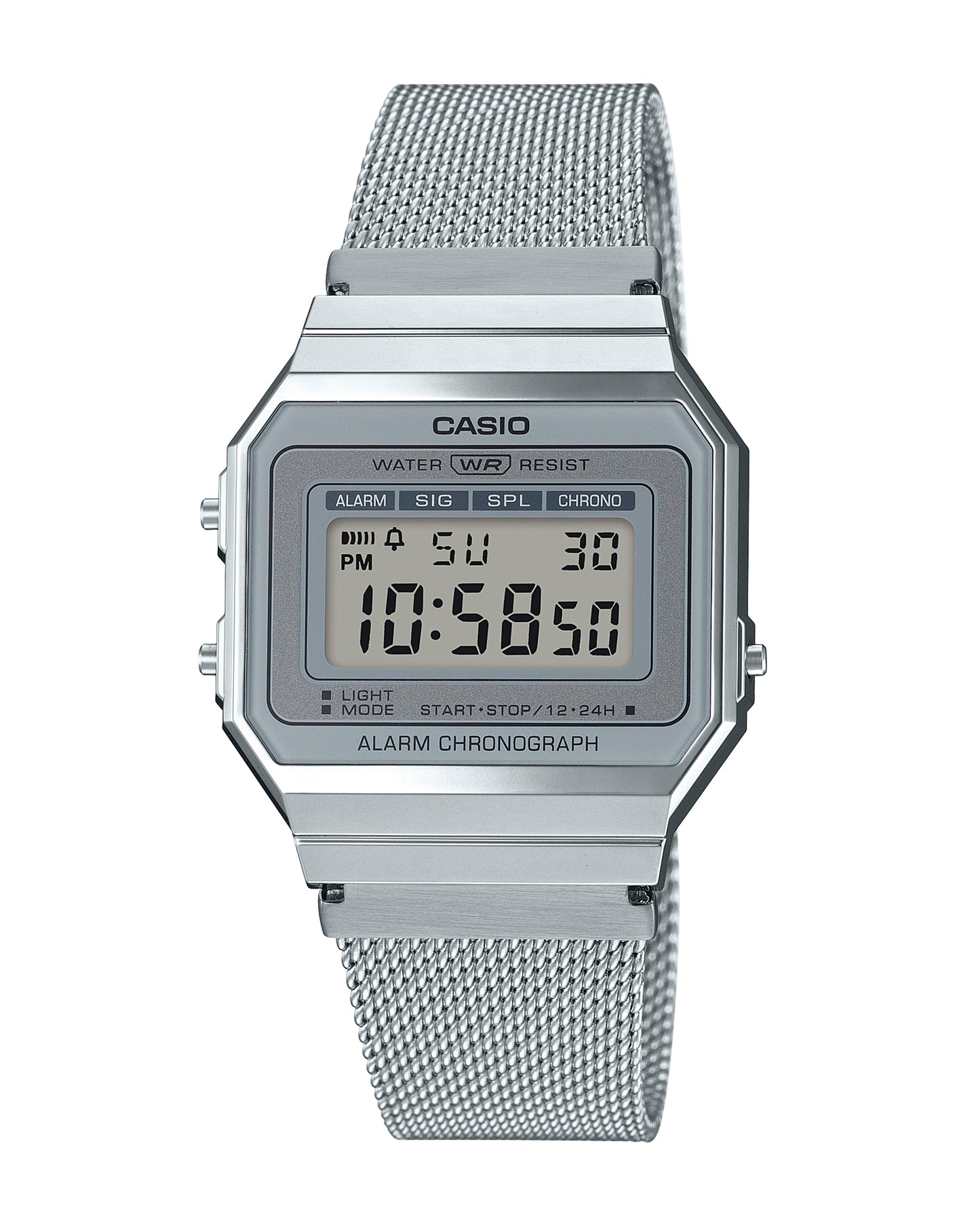 Reloj Casio Original Unisex Plateado A700WM-7A