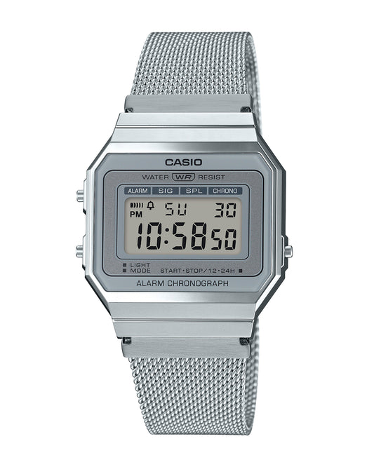 Reloj Casio Original Unisex Plateado A700WM-7A