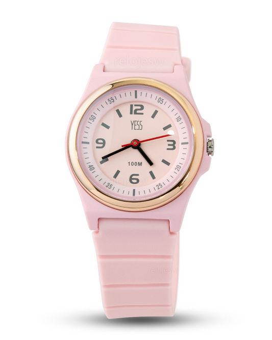 Reloj Yess Mujer Rosado Oro Rosa AAR-2