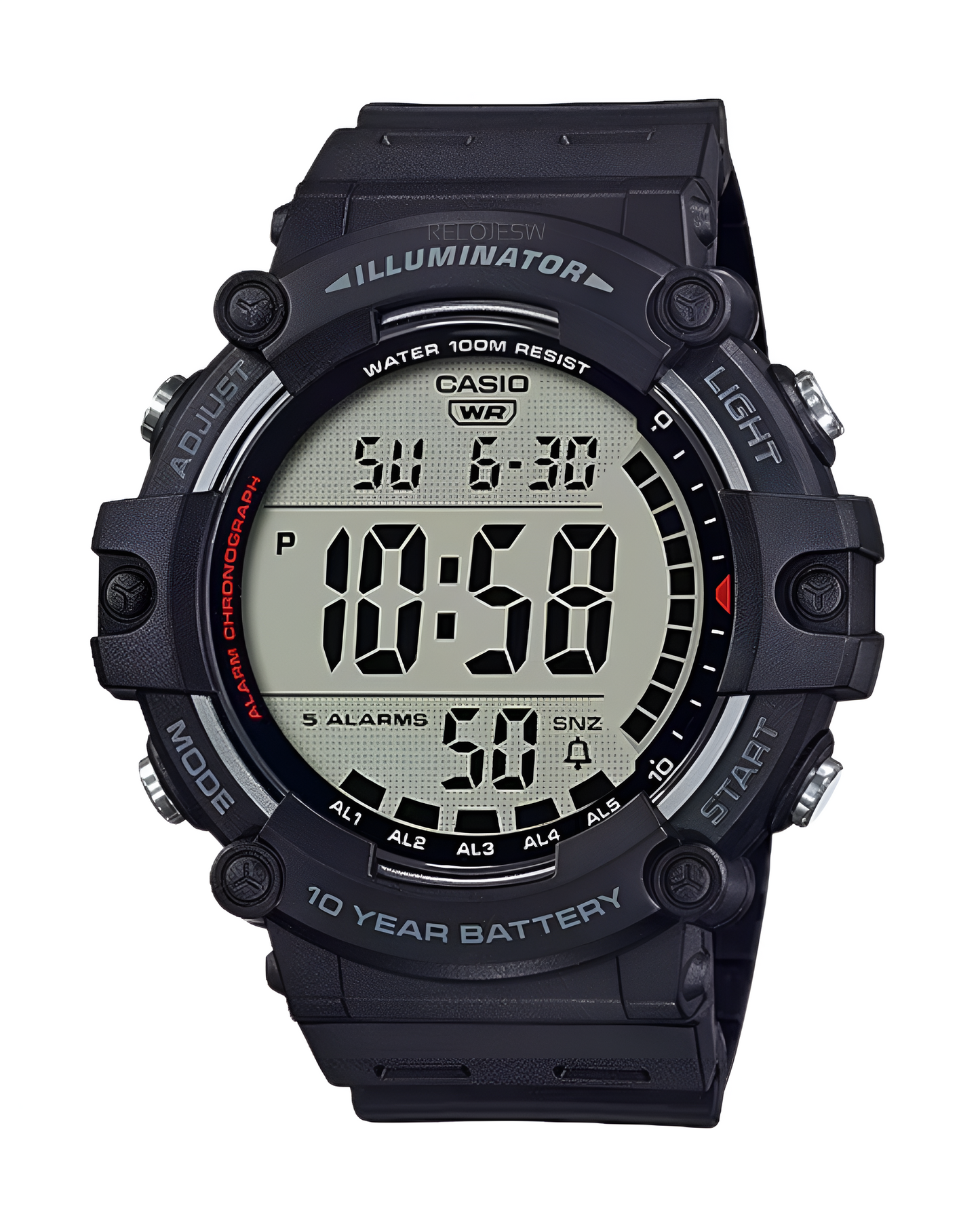 Reloj Casio Hombre Negro AE-1500WH-1AV