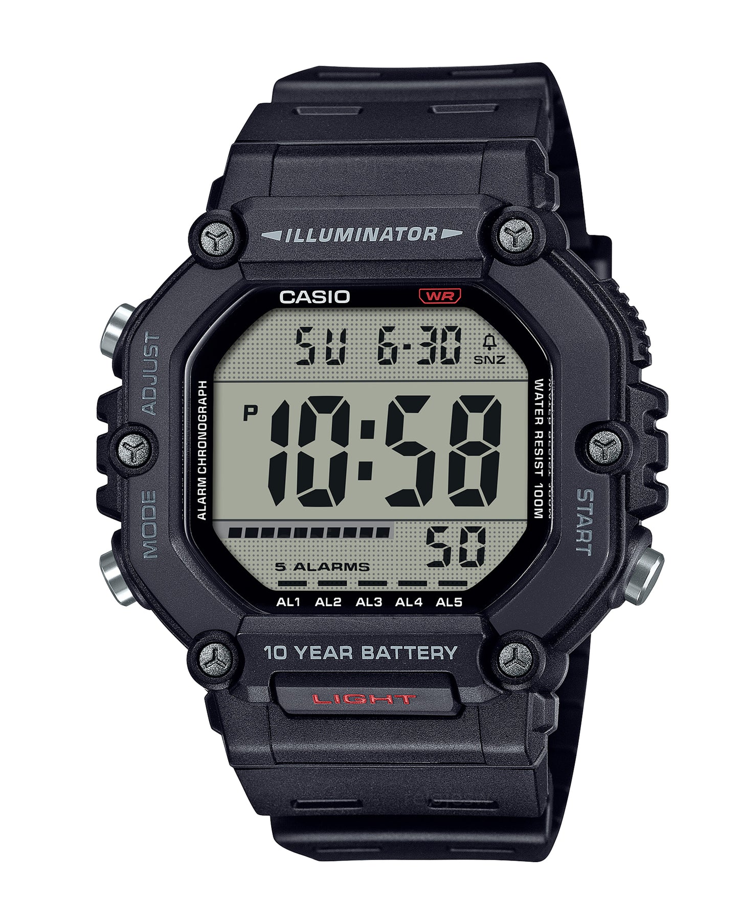 Reloj Casio Hombre Original Negro AE-1600H-1AV