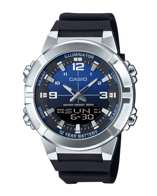 Reloj Casio Hombre Original Negro AMW-870A-2AV