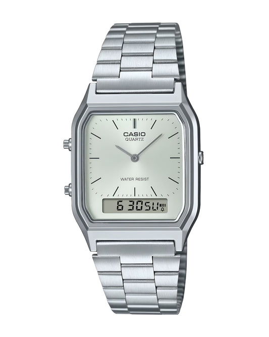 Reloj Casio Mujer Plateado AQ-230A-7AMQY